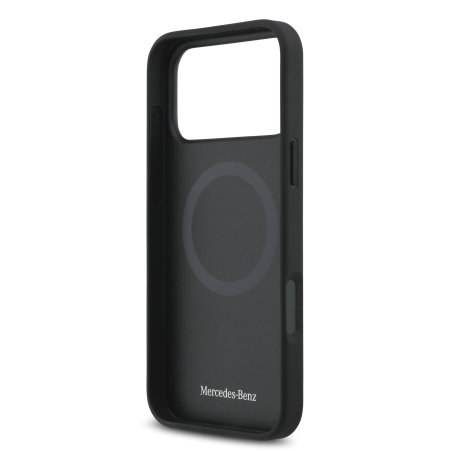 Husa pentru iPhone 17 Pro, Mercedes Natural Leather The Move MagSafe, Black [5]