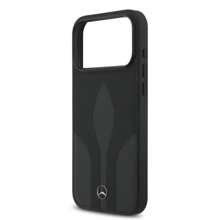 Husa pentru iPhone 17 Pro, Mercedes Natural Leather The Move MagSafe, Black [4]