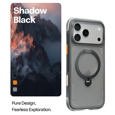 Husa pentru iPhone 17 Pro Max - Torras - Ostand Spin Air Series - Shadow Black [1]