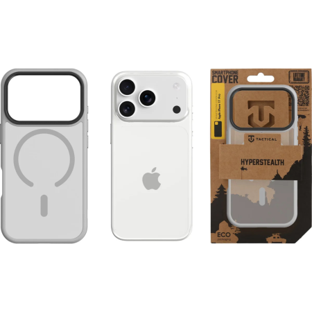 Husa pentru iPhone 17 Pro Tactical MagForce Hyperstealth, Light Grey [7]