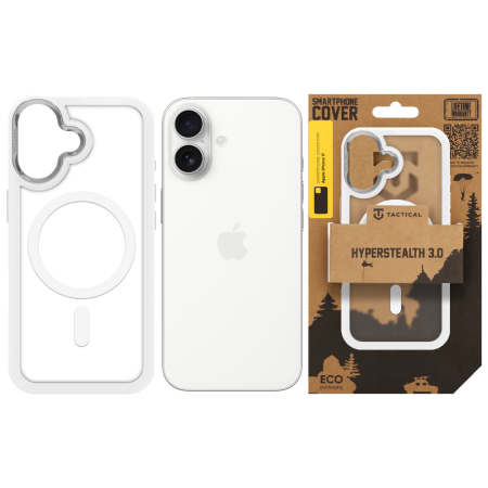 Husa pentru iPhone 17 Tactical MagForce Hyperstealth 3.0 Snow White [4]