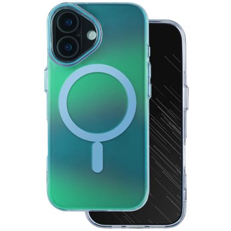 IPHONE 17 - Husa pentru iPhone 17, Tecto Shield Aurora Boreala, Blue