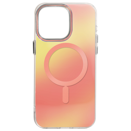 Husa pentru iPhone 17, Tecto Shield Aurora Boreala, Orange Pink [1]