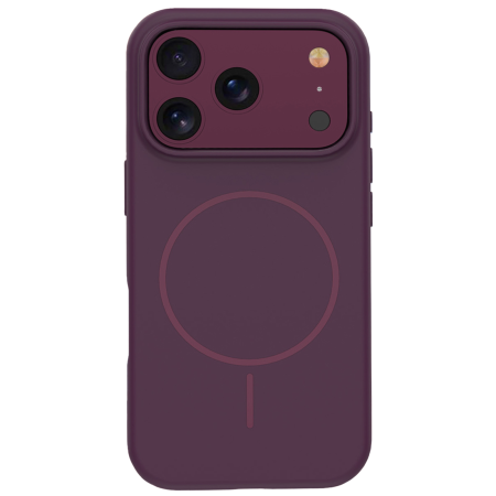 IPHONE 18 PRO - Husa pentru iPhone 18 Pro/ 17 Pro, Silicone Thin Mag Burgundy