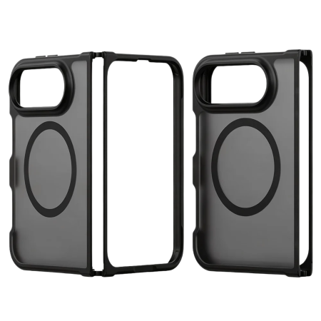 IPHONE DUO - Husa pentru iPhone Duo, Full Matte Mag Cover Black