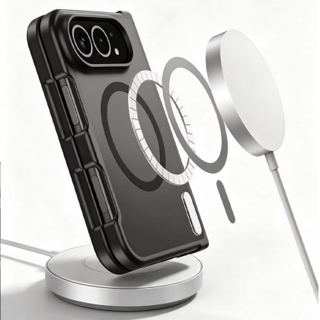 Husa pentru iPhone Duo, Full Matte Mag Cover Black [3]