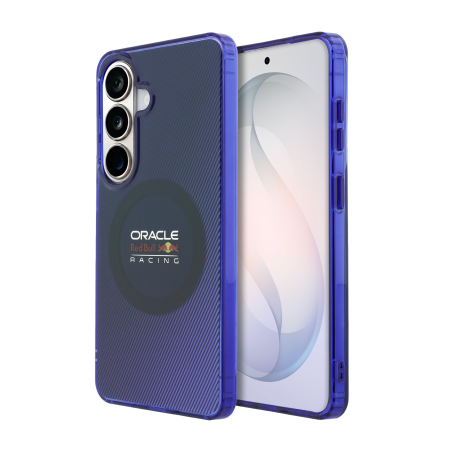 SAMSUNG GALAXY S26 - Husa pentru Samsung Galaxy S26, Red Bull PC Double Layer Blended Lines Magnetic, Navy Blue
