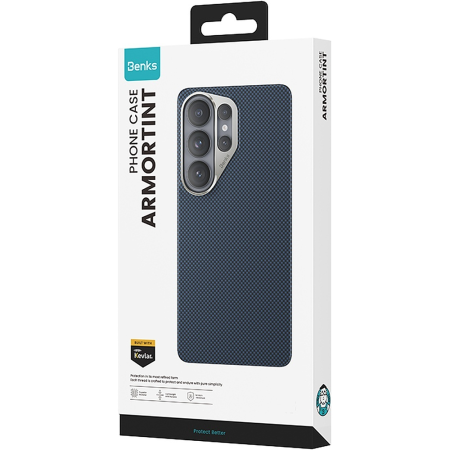 Husa pentru Samsung Galaxy S26, Benks Magnetic Armor Tint Kevlar 1000D (C.K.FL.SA.BE.B050), Blue [9]