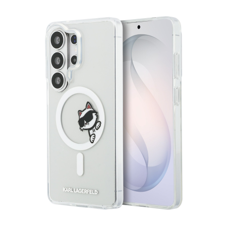 SAMSUNG GALAXY S26 ULTRA - Husa pentru Samsung Galaxy S26 Ultra, Karl Lagerfeld IML Choupette Peekaboo Logo Magnetic, Transparent