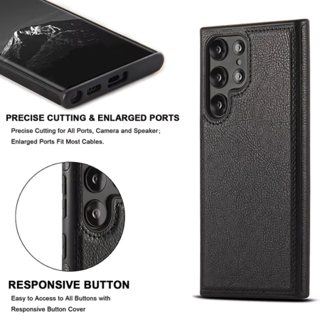 Husa Samsung Galaxy S26 Ultra, Business Leather, Black [3]