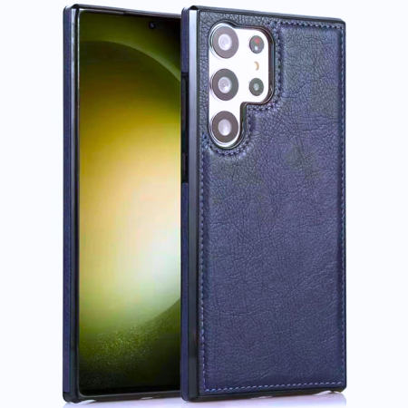 SAMSUNG GALAXY S26 - Husa Samsung Galaxy S26, Business Leather, Blue