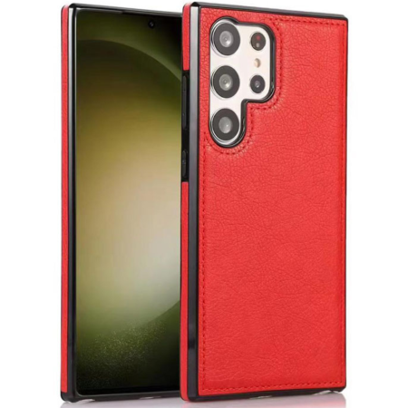 SAMSUNG GALAXY S26 - Husa Samsung Galaxy S26, Business Leather, Red
