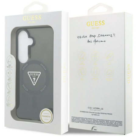 Husa Samsung Galaxy S26, Guess - IML Gradient Triangle MagSafe, Black [6]