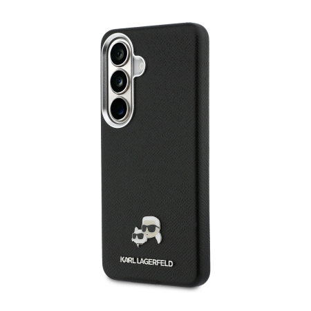Husa Samsung Galaxy S26, Karl Lagerfeld Grained PU Leather K&CH Heads Magnetic, Black [2]