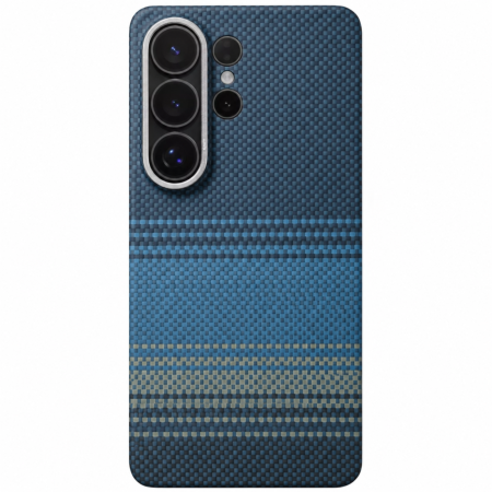 SAMSUNG GALAXY S26 - Husa Samsung Galaxy S26, Kevlar Aramid Fiber with MagSafe, Blue Moonrise