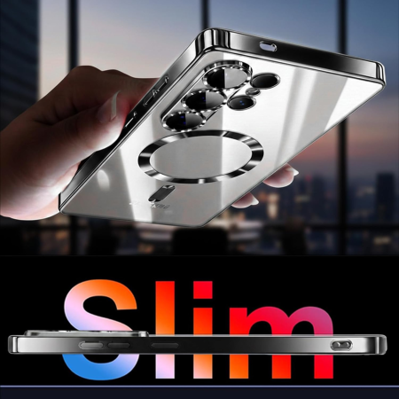 Husa Samsung Galaxy S26, Luxury MagSafe cu Protectie Lentile Camera si Anti-Shock, Black [7]