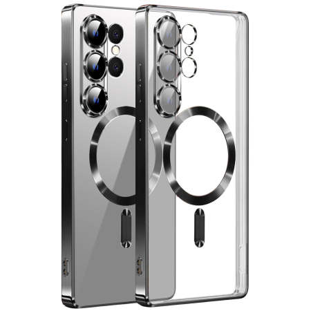 Husa Samsung Galaxy S26 Plus, Luxury MagSafe cu Protectie Lentile Camera si Anti-Shock, Black [2]