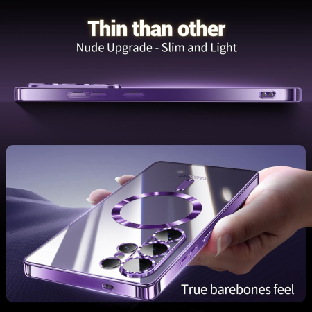 Husa Samsung Galaxy S26 Ultra, Luxury MagSafe cu Protectie Lentile Camera si Anti-Shock, Deep Purple [3]