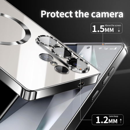 Husa Samsung Galaxy S26, Luxury MagSafe cu Protectie Lentile Camera si Anti-Shock, Green [3]