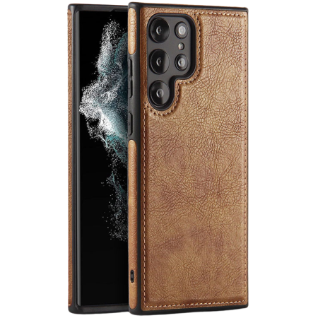 SAMSUNG GALAXY S26 PLUS - Husa Samsung Galaxy S26 Plus, Business Leather, Brown