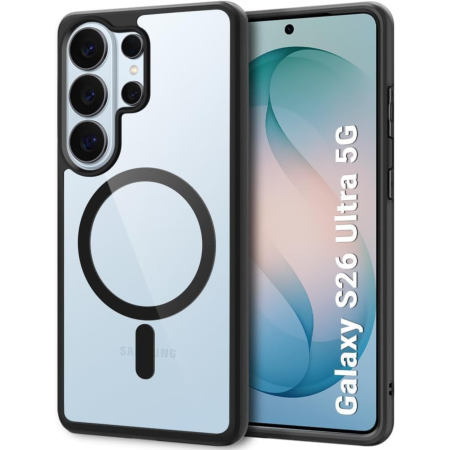Husa Samsung Galaxy S26 Ultra, Crystal Clear MagSafe, Black [1]