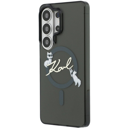 Husa Samsung Galaxy S26 Ultra, IML Choupette Karl Script Logo MagSafe, Black [2]