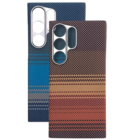 Husa Samsung Galaxy S26 Ultra, Kevlar Aramid Fiber with MagSafe, Orange Sunset [1]