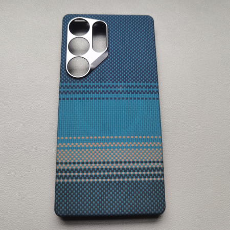 Husa Samsung Galaxy S26 Ultra, Kevlar Aramid Fiber with MagSafe, Blue Moonrise [2]