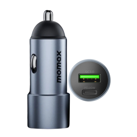 Incarcator Auto Power-momax 38W PD 3.0 Dual-Port