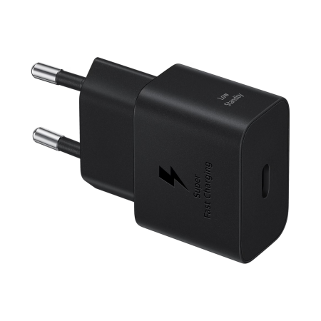 Set Incarcator si cablu Original Samsung USB-C 25W Travel Charger + USB-C Data Cable 1m, Black [2]