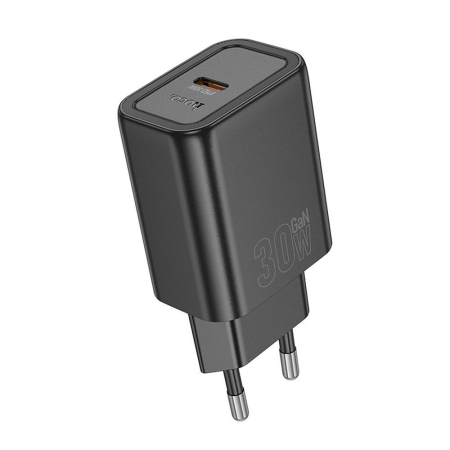 INCARCATOARE PRIZA - Incarcator Telefon Hoco USB C QC PD 30W N62 black
