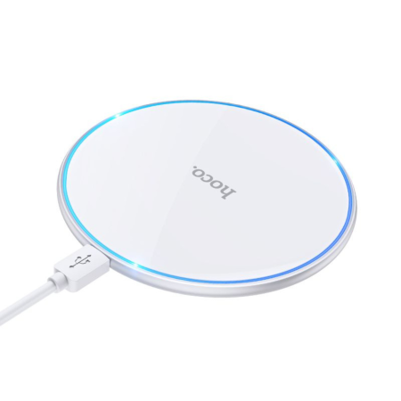 INCARCATOARE WIRELESS - Incarcator Wireless Hoco 2A 15W with light CW6 PRO white