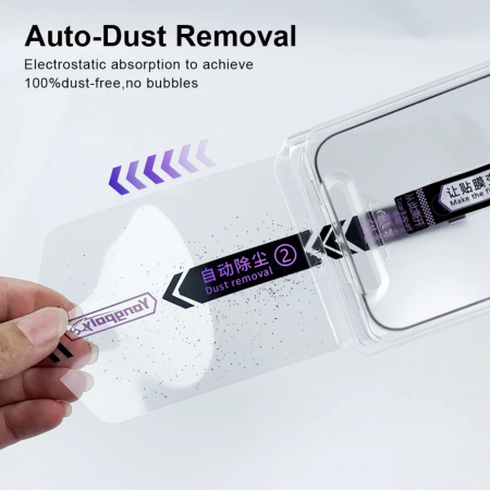 Kit Folie HD Auto Aliniere si Auto Curatare pentru iPhone 13 Pro Max/ 14 Plus [4]