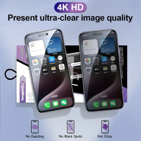 Kit Folie HD Auto Aliniere si Auto Curatare pentru iPhone 16 [2]