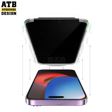 Kit Folie iPhone 17 Pro Max - ATB Privacy Glass, KingKong - EasyApp [3]