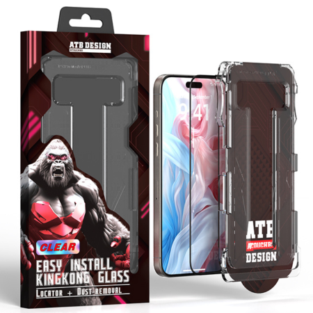 FOLII IPHONE - Kit Folie iPhone 17 Air - ATB Sticla Transparenta, KingKong - EasyApp