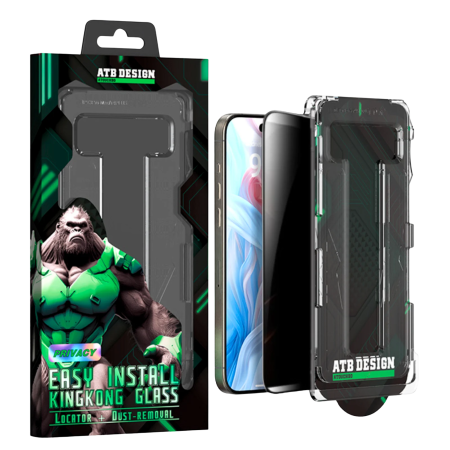 Kit Folie iPhone 18 Pro Max - ATB Privacy Glass, KingKong - EasyApp