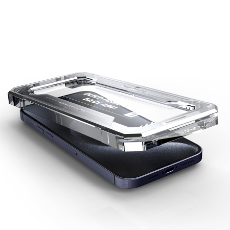 Kit Folie Sticla HD, Ultra Premium Titan Dust Removal Easy App pentru iPhone 16 Pro Max [3]