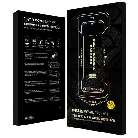 Kit Folie Sticla Privacy, Ultra Premium Titan Dust Removal Easy App pentru iPhone 17 Pro Max [11]