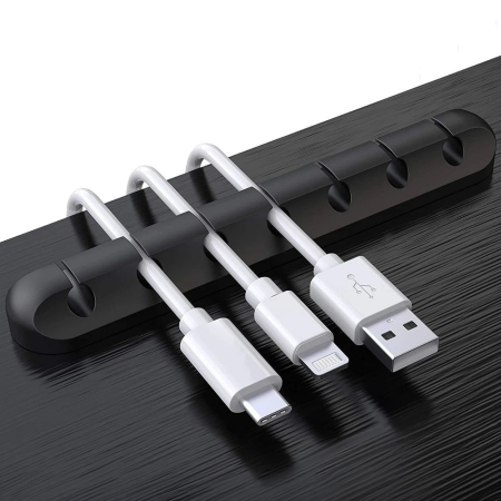 Organizator Cabluri Blue Star PJ-OCZ8 pentru 7 porturi - black [2]