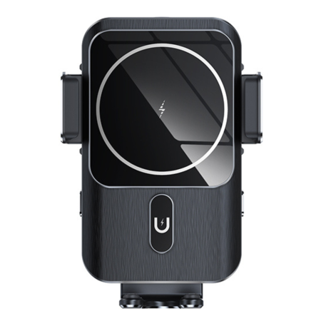 Suport Auto Inteligent Fast Charger Wireless 15W, Negru [1]