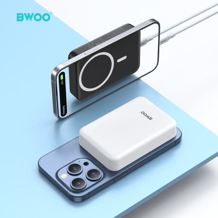 Power Bank BWOO 20W 10.000 mAh, White [2]