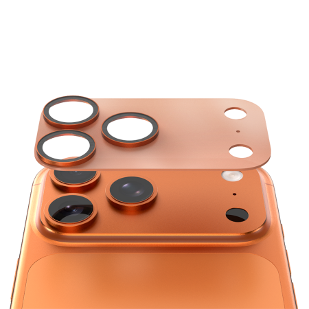Protectie Camera iPhone 17 Pro, ATB Full Security Glass AR+AF, Orange [2]
