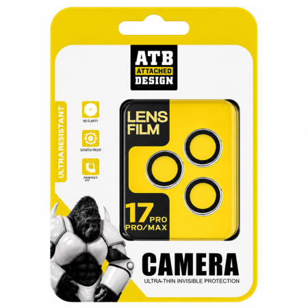 Protectie Camera ATB Gorilla Glass, iPhone 17 Pro/ 17 Pro Max, Transparent Eagle Eye [9]