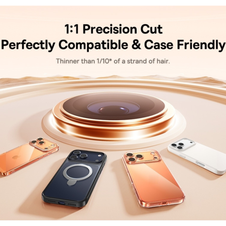 Protectie Camera ATB Gorilla Glass, iPhone 17 Pro/ 17 Pro Max, Transparent Eagle Eye [8]