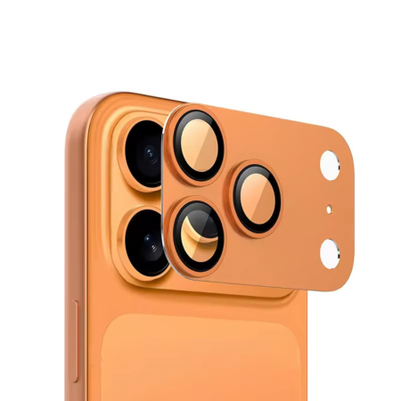 Protectie Camera ATB, Zinc Armor pentru iPhone 17 Pro Max, Orange [1]
