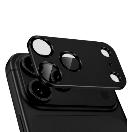 IPHONE 17 PRO MAX - Protectie Camera iPhone 18 Pro Max/ 17 Pro Max, Full Glass, Techsuit - Black