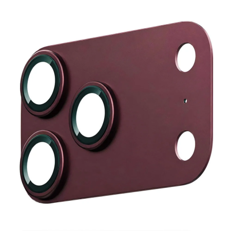 Protectie Camera iPhone 18 Pro Max, Techsuit Full Glass, Burgundy [3]