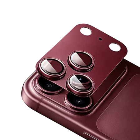 Protectie Camera iPhone 18 Pro Max, Techsuit Full Glass, Burgundy [2]