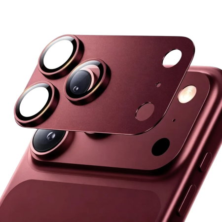Protectie Camera iPhone 18 Pro Max, Techsuit Full Glass, Burgundy [1]